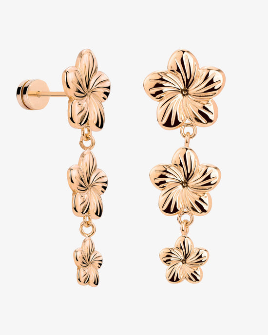 Floral Trinity Earrings Roségold