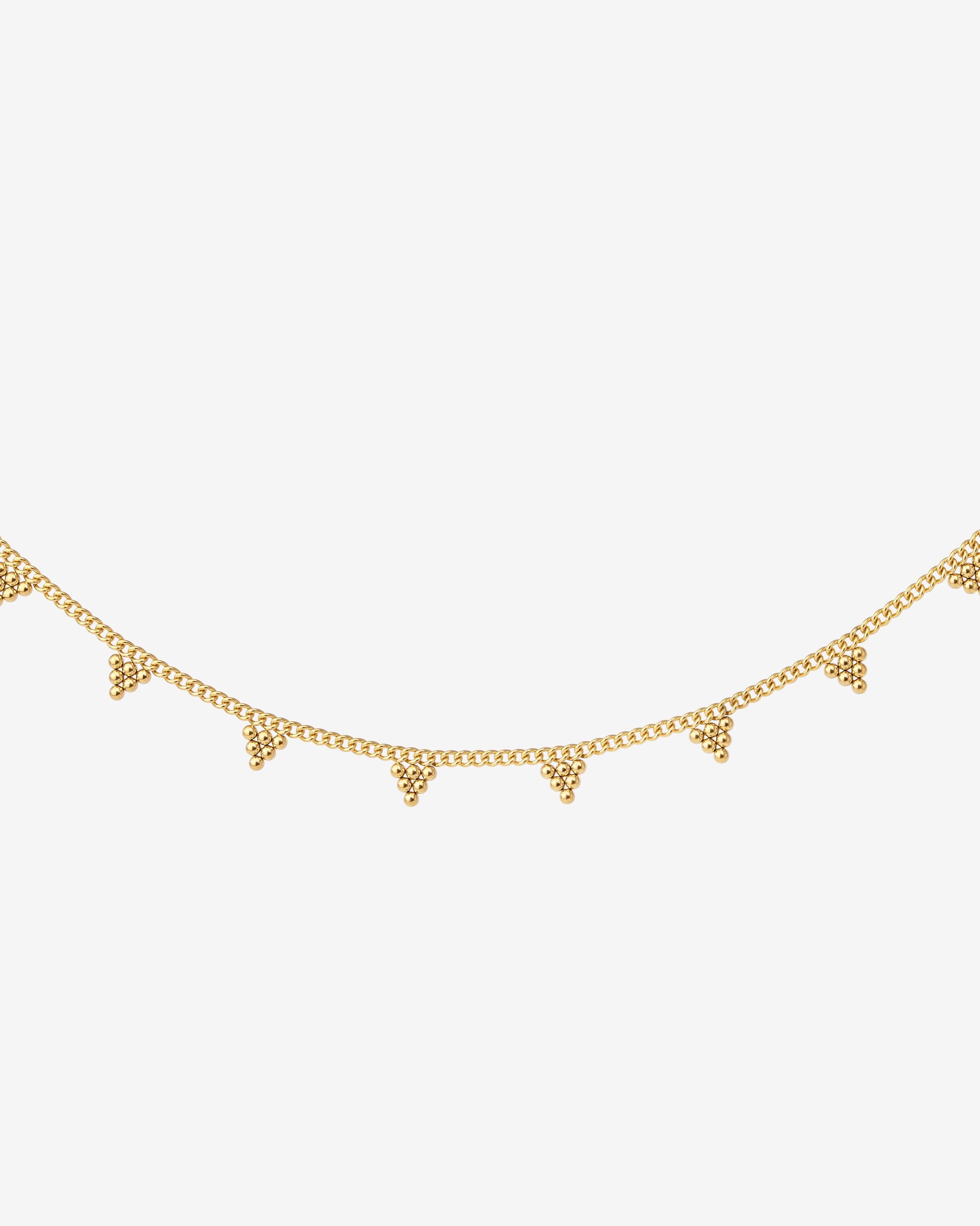 Tiny Beads Necklace Gold
