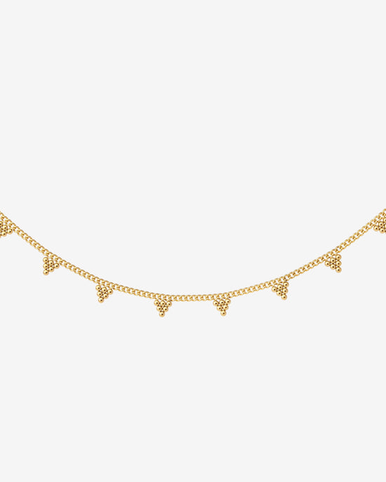 Tiny Beads Necklace Gold