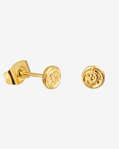 Sweet Swirl Studs Gold