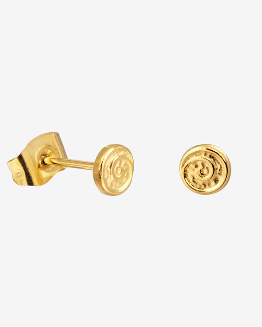 Sweet Swirl Studs Gold