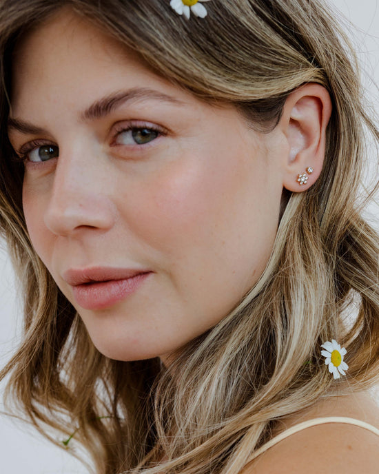 Glimmering Petals Stud Bundle Roségold