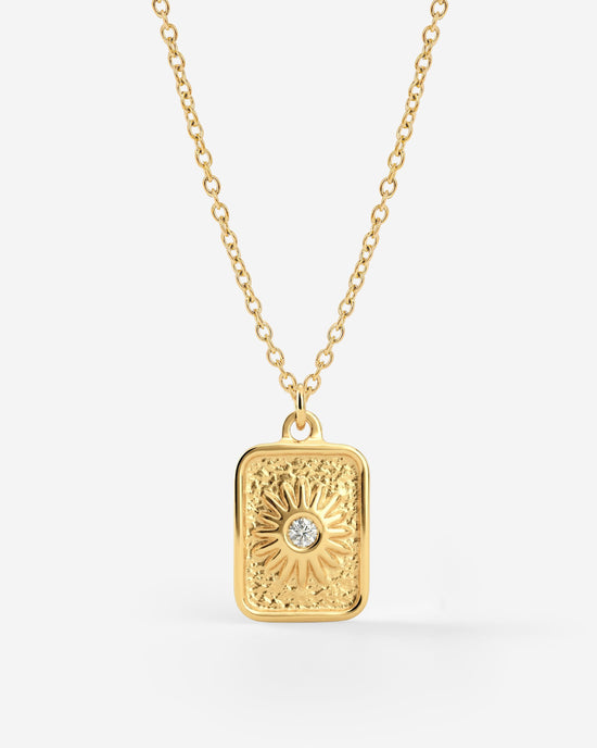 Sun Relic Necklace Gold