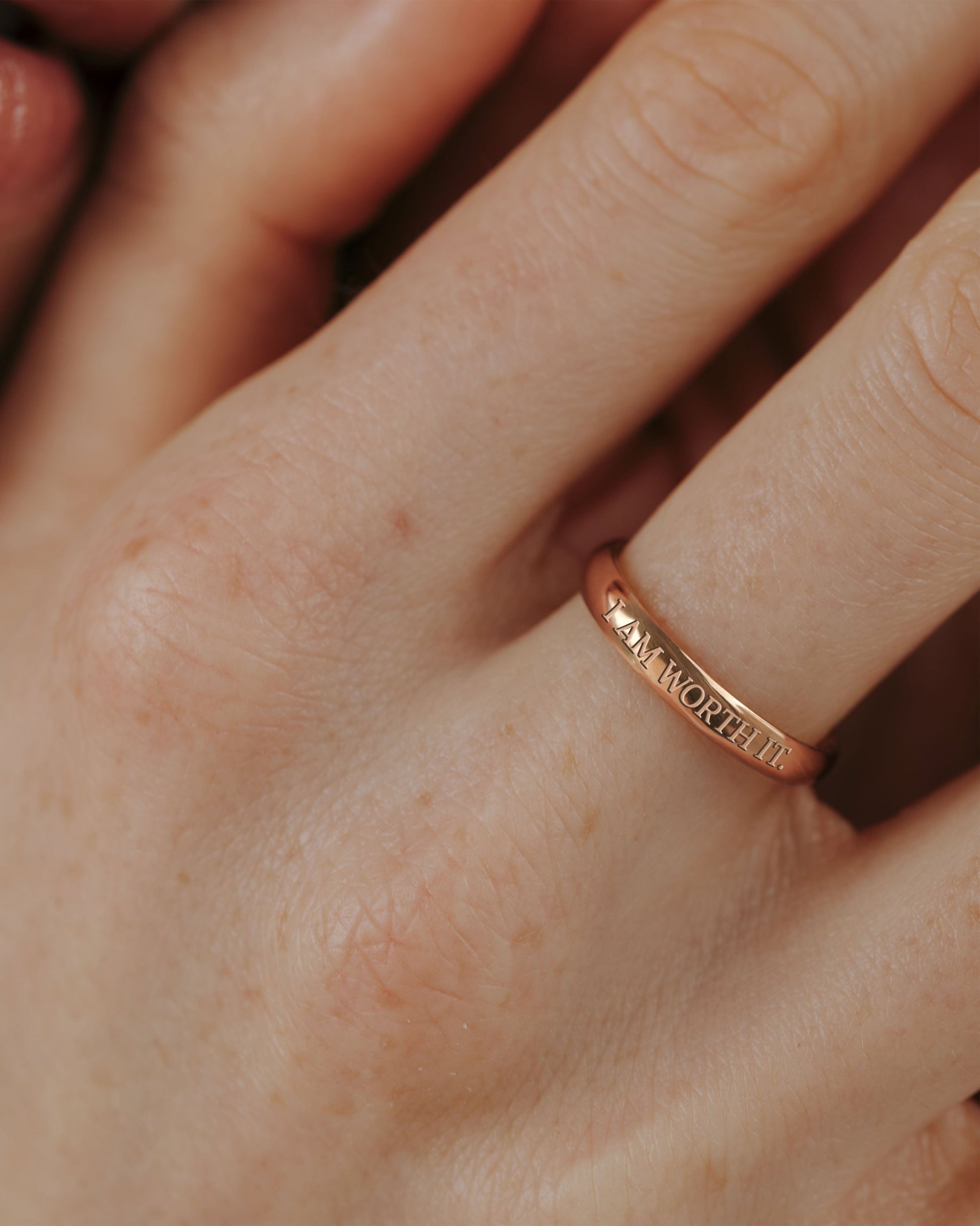 I am worth it Ring Roségold