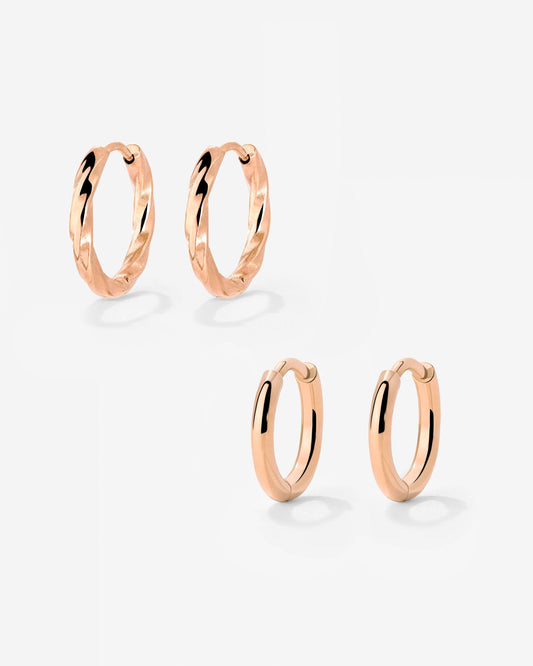 Soft 'n' Subtle Hoop Bundle Roségold