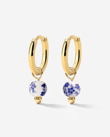 Painted Blue Hoop Set Small