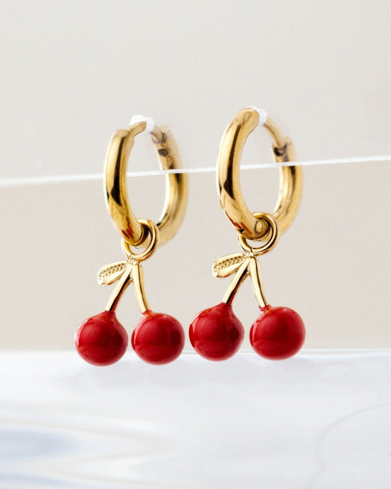 Very Cherry Hoop Set Baby Roségold