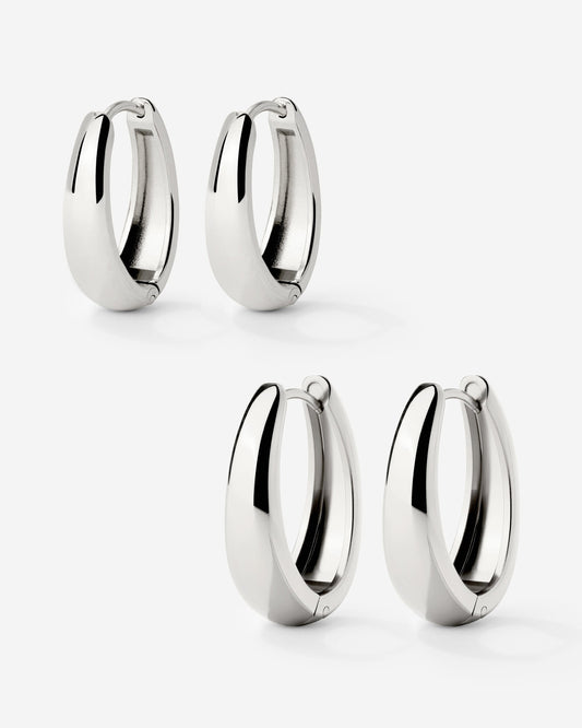 Seeker Hoop Bundle Silber
