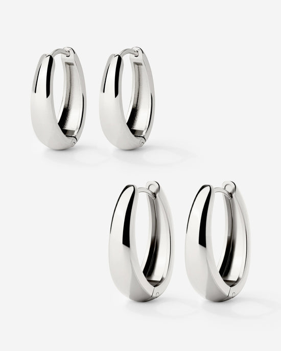 Seeker Hoop Bundle Silber