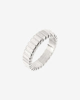 Striped Ring Bold Silber