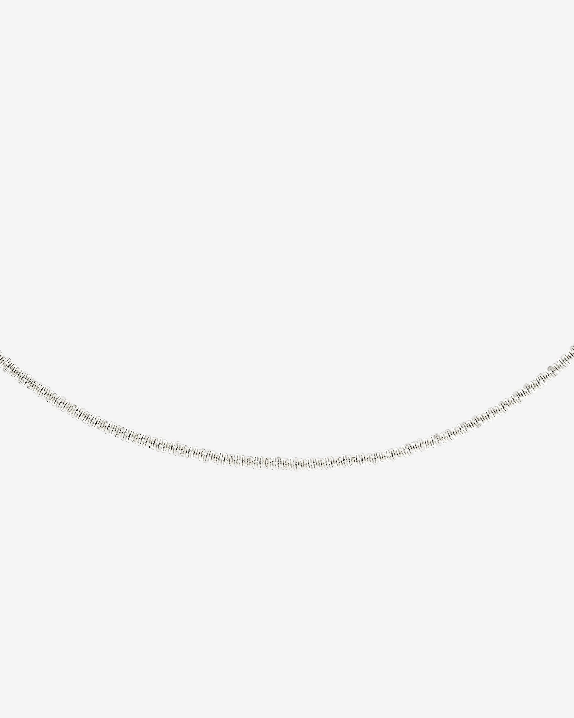 Criss Cross Chain Necklace Silber