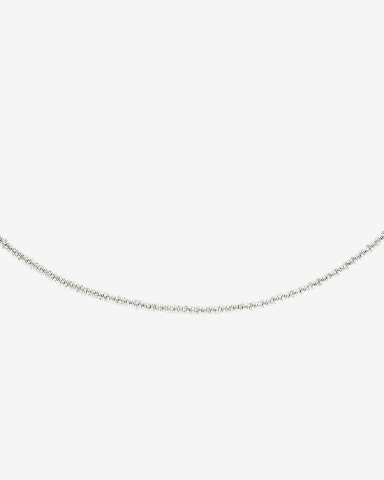 Criss Cross Chain Necklace Silber