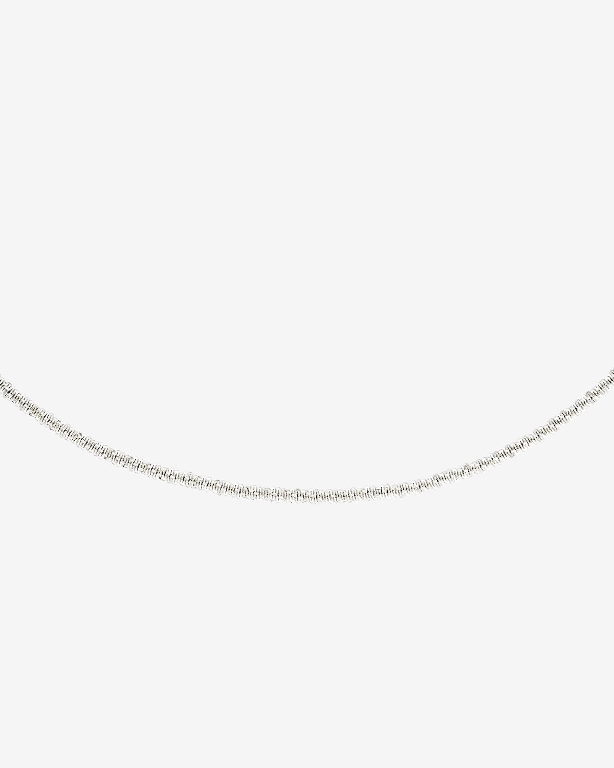 Criss Cross Chain Necklace Silber