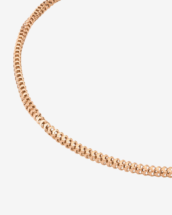 Box Snake Anklet Roségold