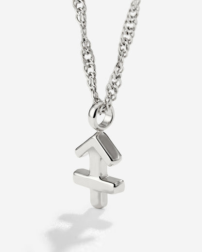 Sagittarius Bubble Necklace Silber