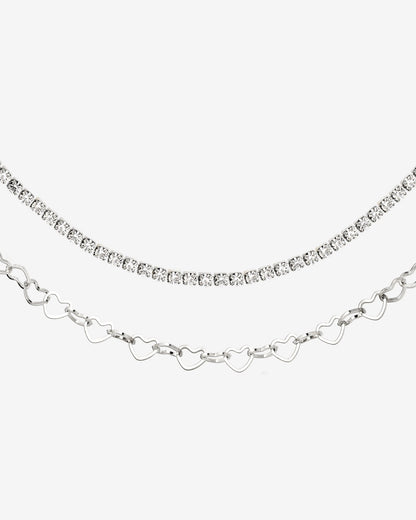 Glam Lover Necklace Bundle Silber