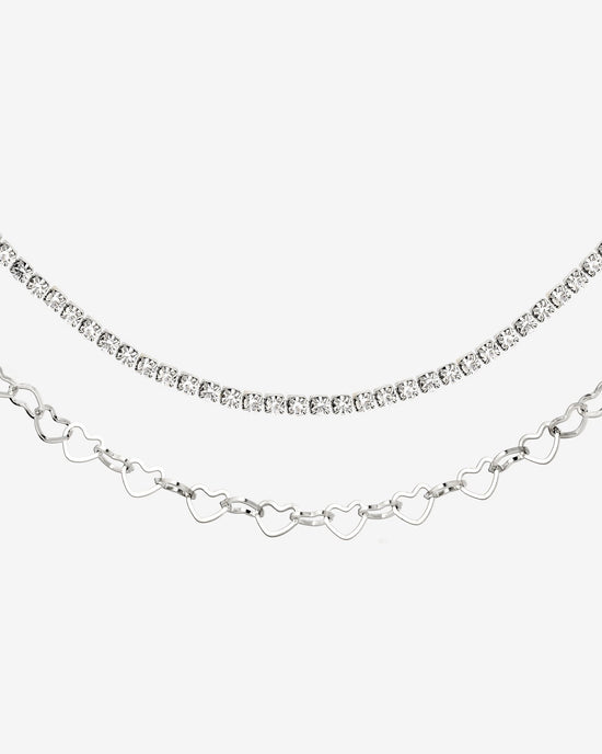 Glam Lover Necklace Bundle Silber