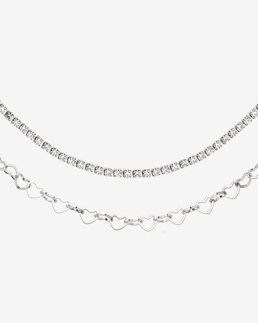 Glam Lover Necklace Bundle Silber