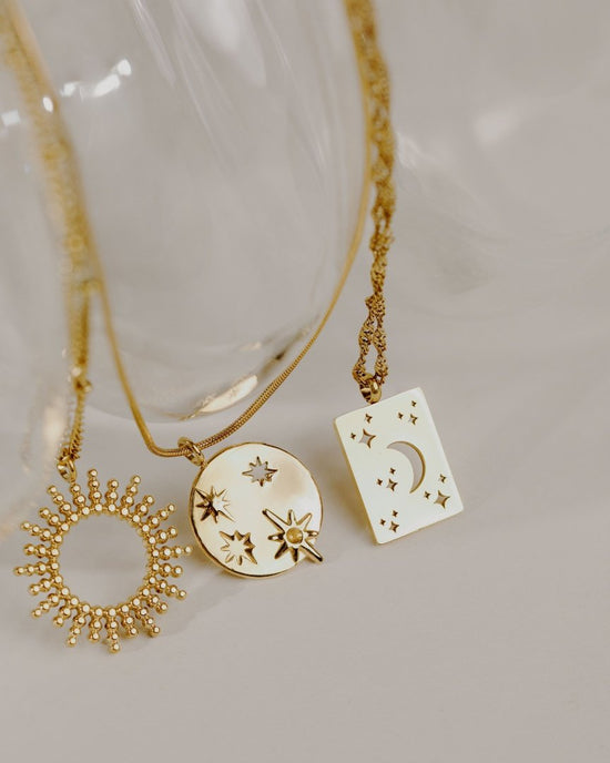 Shiny Stars Necklace Silber