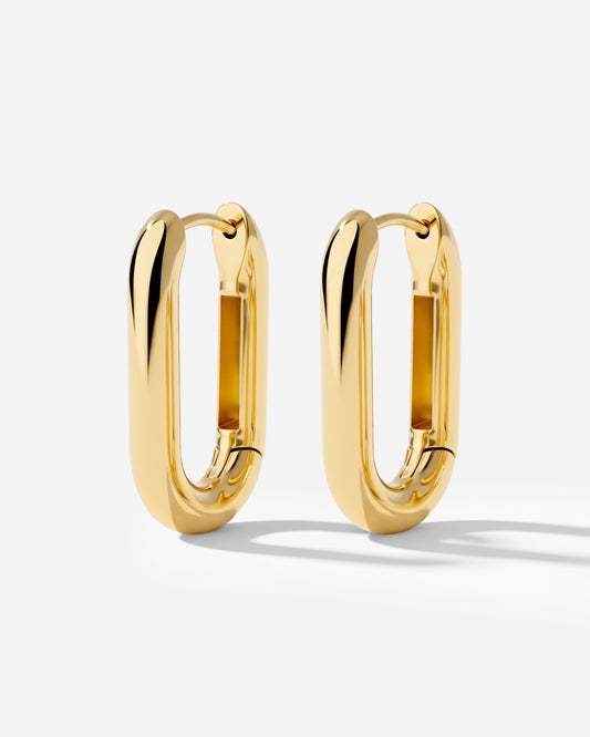 Chunky Oval Hoops Small