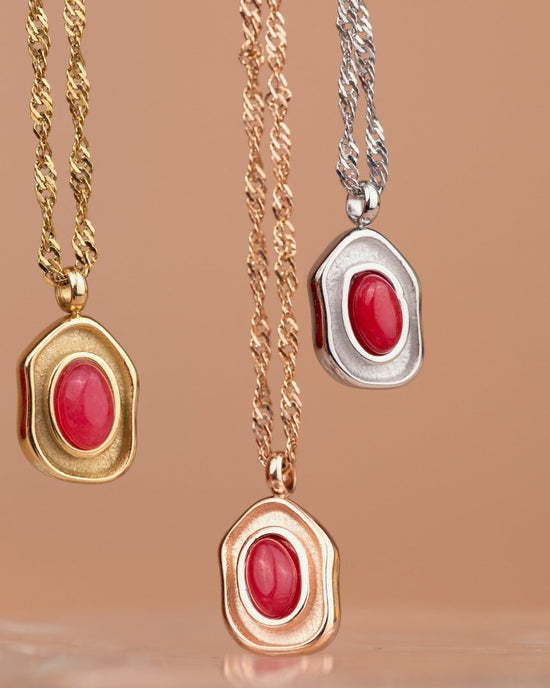 Scarlet Treasure Necklace Roségold