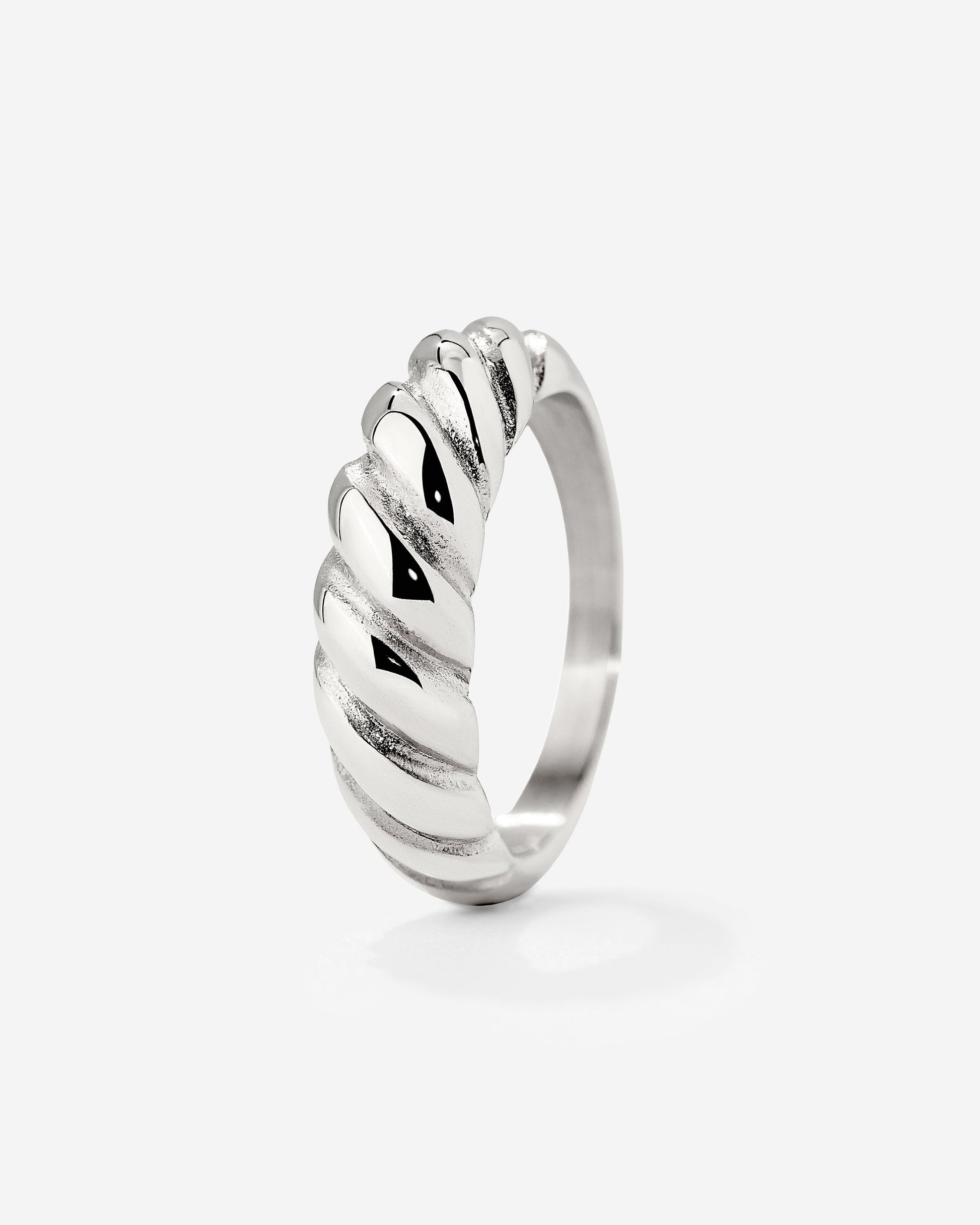 Towel Twist Ring Silber