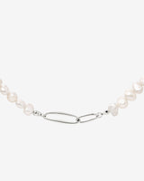 Fluidity Pearl Necklace Silber