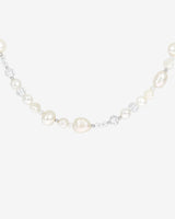 Icy Cool Pearl Necklace Silber