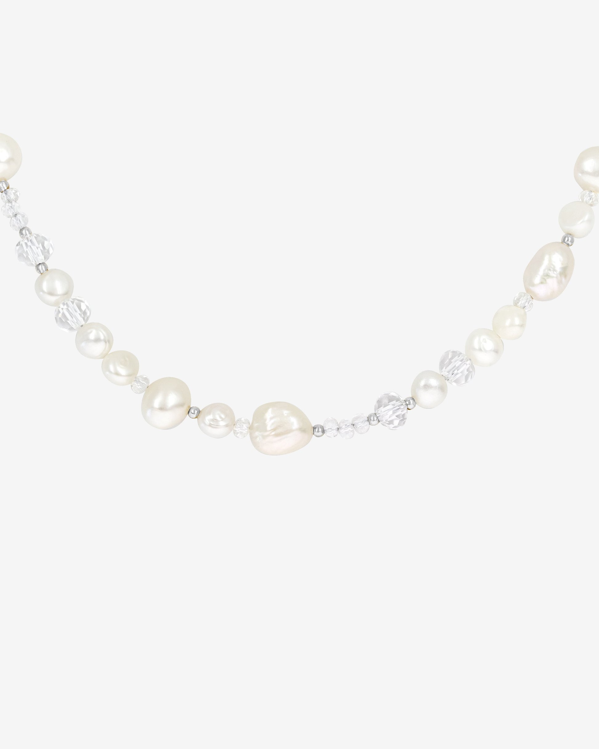 Icy Cool Pearl Necklace Silber