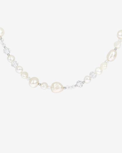 Icy Cool Pearl Necklace Silber