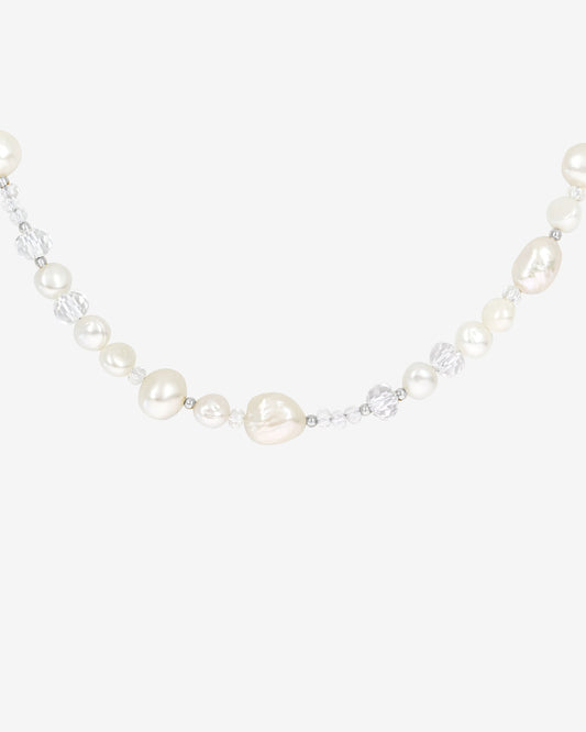 Icy Cool Pearl Necklace Silber