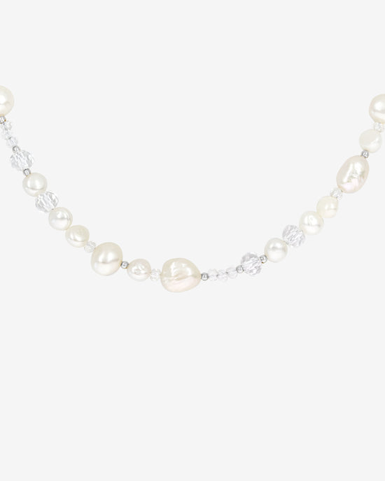 Icy Cool Pearl Necklace Silber