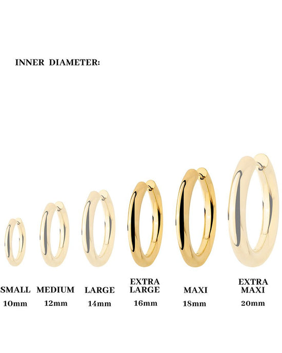 Chunky Lover Hoop Bundle Large Gold