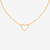 Loving Heart Necklace Gold