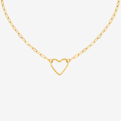 Loving Heart Necklace Gold