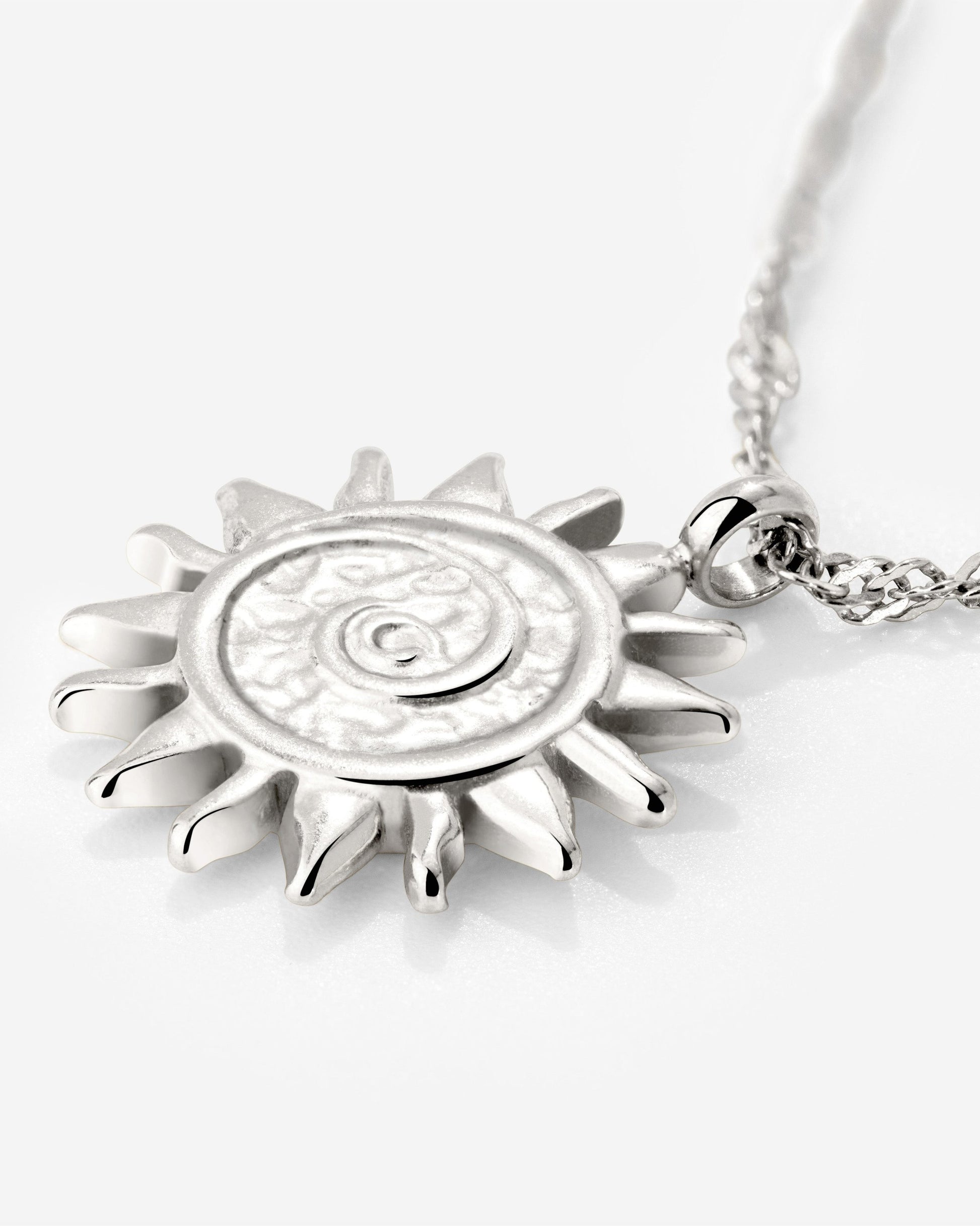 Sunny Swirl Necklace Silber
