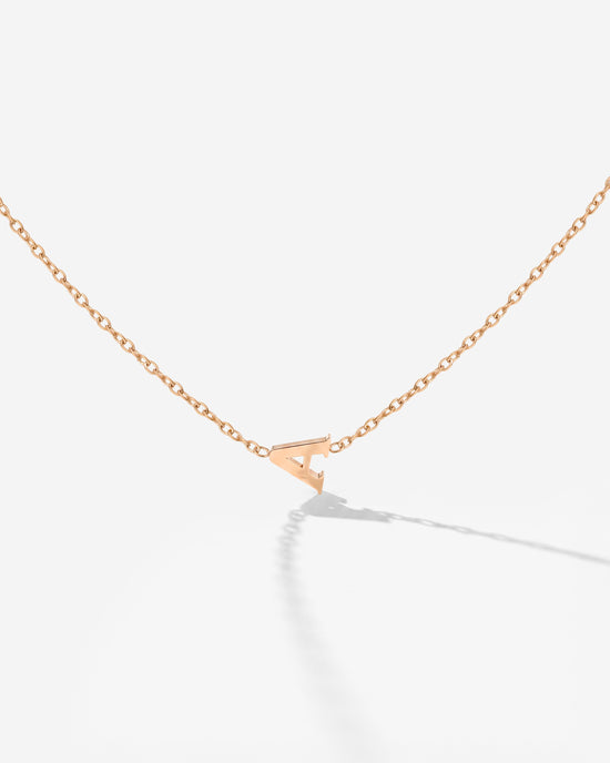 Tiny Letter Necklace
