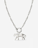 Leopard Singapore Chain Necklace Set Silber