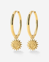 Sunny Swirl Hoop Set Large Gold
