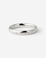 I am worth it Ring Silber