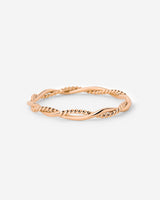 Curly Twist Ring Roségold