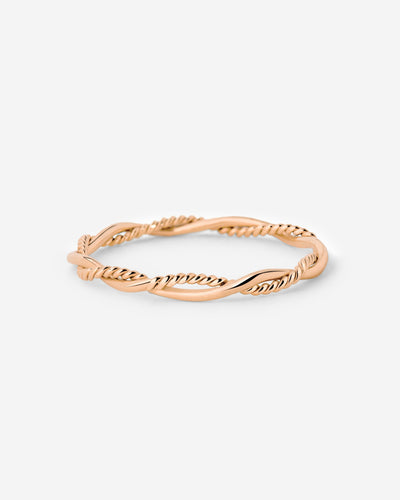 Curly Twist Ring Roségold