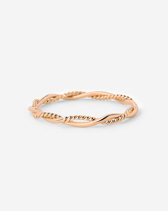 Curly Twist Ring Roségold