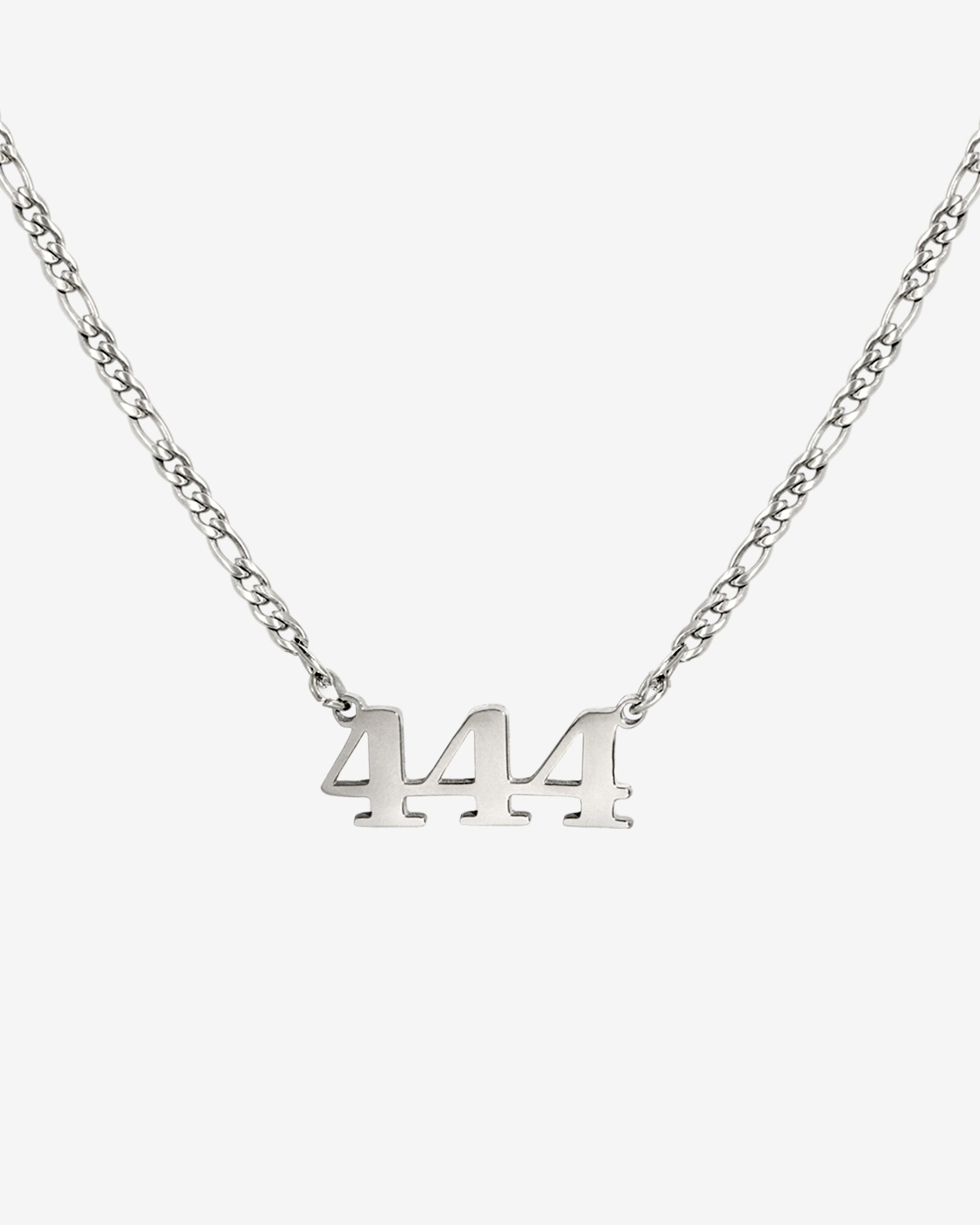 Angel Number Necklace Silber
