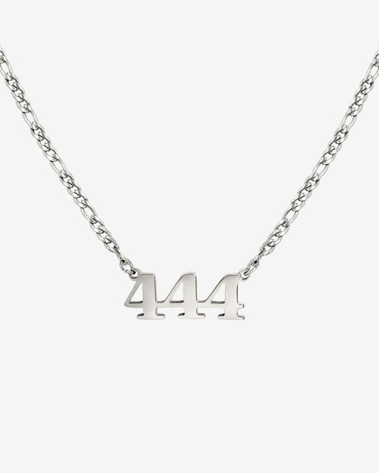 Angel Number Necklace Silber