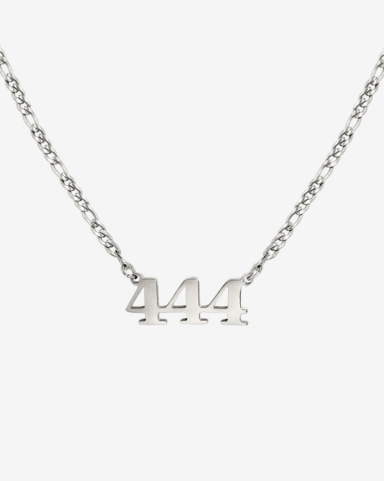 Angel Number Necklace Silber