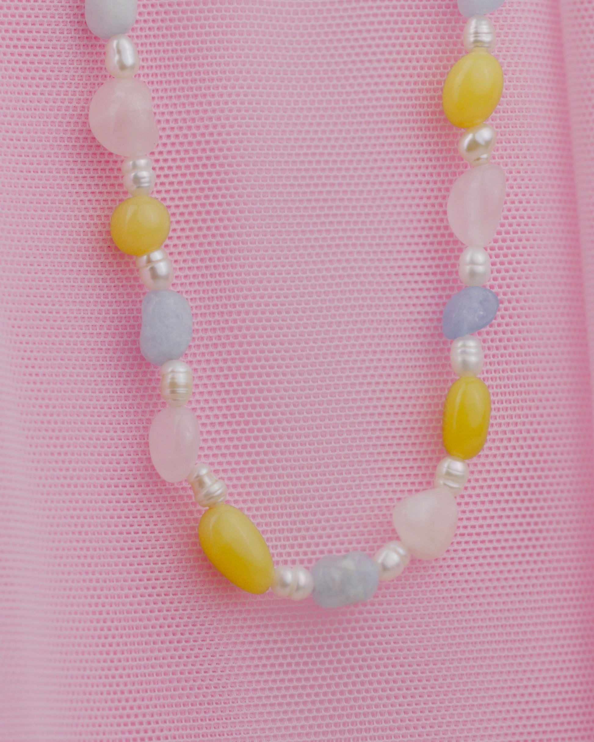 Cotton Candy Choker Gold
