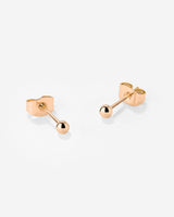 Delicate Bead Studs Roségold