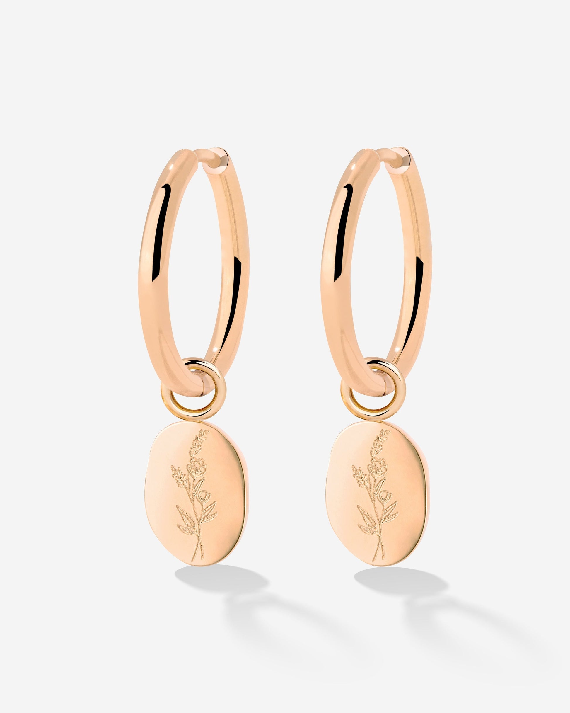 Bouquet Coin Hoop Set Medium Roségold