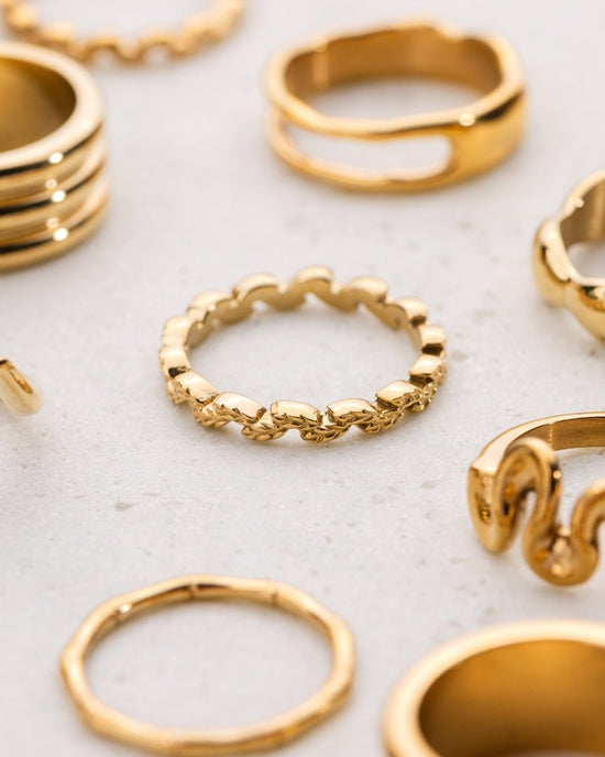 Petal Line Ring Roségold